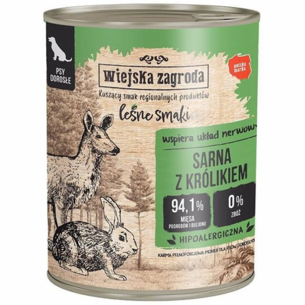 WIEJSKA ZAGRODA Leśne smaki Roe deer with rabbit - vlhké ...