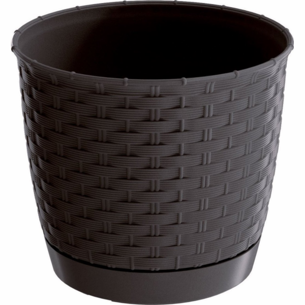 Hrnec RATOLLA Round 250, tmavě hnědý, s podstavcem