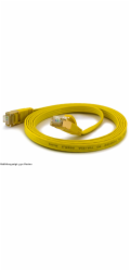 Wantec Wantec plochý patch kabel CAT6A FTP - 5 m - Cat6a - F/UTP (FTP) - RJ-45 - RJ-45 - žlutý (7065)