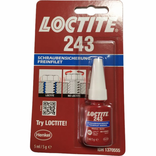 Loctite Zajišťovač závitů Medium 243 5 ml (1370555)