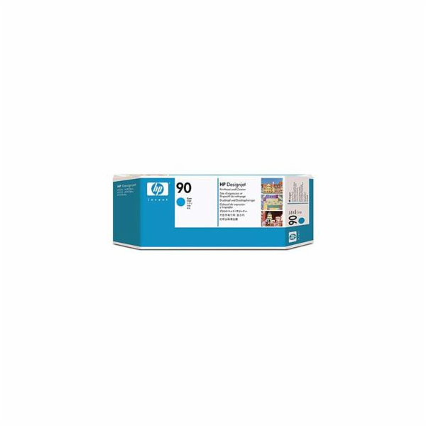 C5055A HP No. 90 Cyan Printhead and Printhead Cleaner