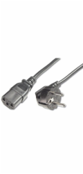 PREMIUMCORD Kabel napájecí 230V/10A, zahnutá vidlice,  2m