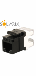 Zařezávací keystone Solarix CAT6 UTP SXKJ-6-UTP-BK