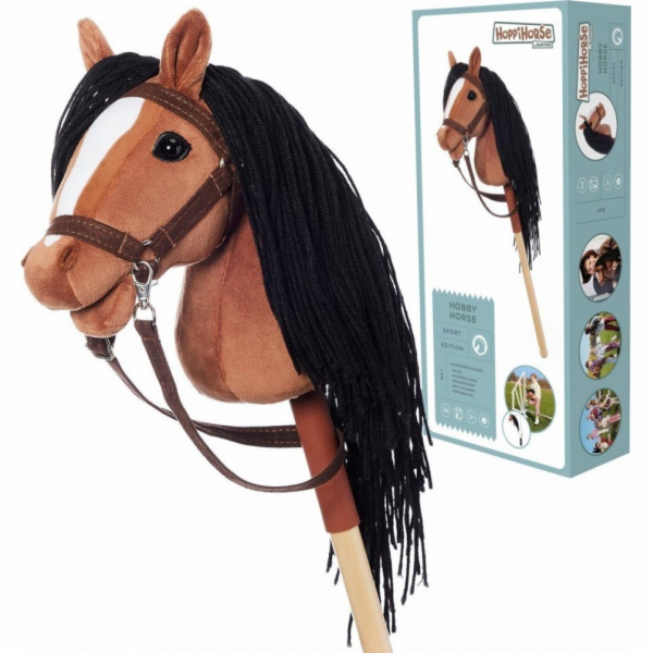 Tootiny&nbsp;Hobby&nbsp;kůň&nbsp;HOPPIHORSE&nbsp;A4&nbsp;hnědák&nbsp;-&nbsp;tmavě&nbsp;hnědý,&nbsp;mal...