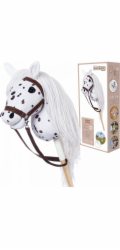 Tootiny Hobby kůň HOPPIHORSE A3 Leopard - bílý, malá tarantule