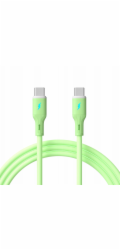 Akyga Kabel USB-C / USB-C 1m AK-USB-69 60W, Green Silicone