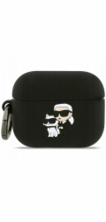 Karl&nbsp;Lagerfeld&nbsp;Silikonový&nbsp;kryt&nbsp;Karl&Chaupette&nbsp;Head&nbsp;3D&nbsp;pro&nbsp;AirPods&nbsp;Pro&nbsp;3&nbsp;černý