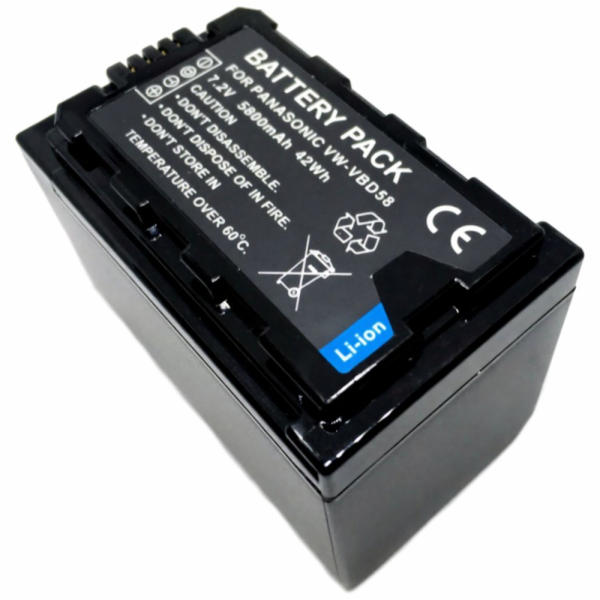 TRX baterie Panasonic VW-VBD58 - Li-Ion 5800mAh