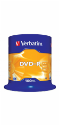 VERBATIM DVD-R(100-Pack)Spindl/MattSlvr/16x/4.7GB