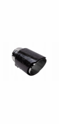 Poujoulat Koncovka tlumiče výfuku 89 mm, vstup 76 mm, lesklý karbon