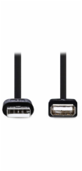 NEDIS prodlužovací kabel USB 2.0/ zástrčka USB-A - zásuvka USB-A/ černý/ bulk/ 3m
