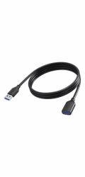 Vision - Prodlužovací šnura USB - USB typ A (F) do USB typ A (M) - USB 3.0 - 2 m - cerná