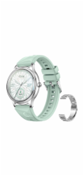 Chytré&nbsp;hodinky&nbsp;COLMI&nbsp;L28&nbsp;(stříbrno-zelené&nbsp;+&nbsp;stříbrný&nbsp;ocelový&nbsp;řemínek)