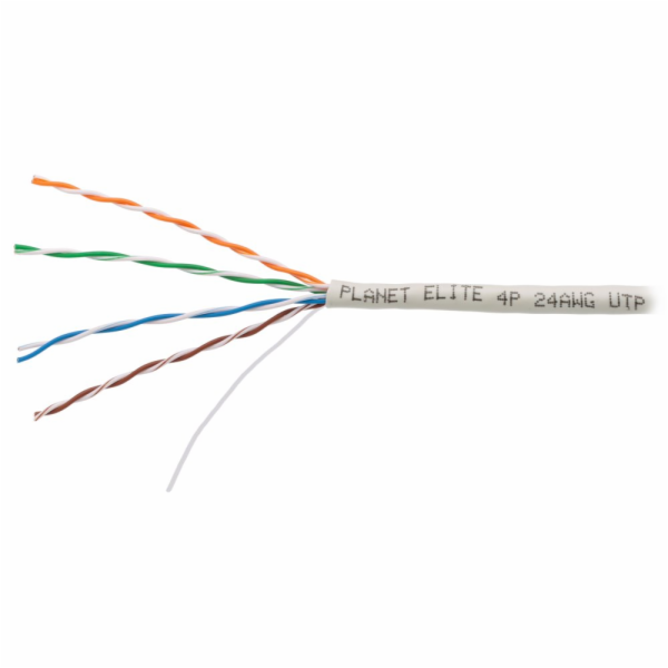 PLANET kabel UTP, drát, 4pár, Cat5e, Planet Elite, 2404N0...