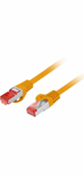 Lanberg Patchcord cat.6 s/ftp lszh cu 10m oranžový, schválený Fluke