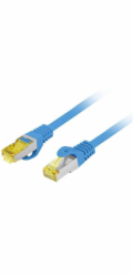 Lanberg Patchcord cat.6a s/ftp lszh cu 15m modrý, schválený Fluke