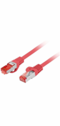 Lanberg Patchcord cat.6 s/ftp lszh cu 20m červený, schválený Fluke