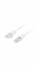 Lanberg Patchcord cat.6 UTP LSZH cu 1m bílý, schválený Fluke