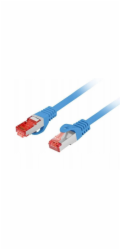Lanberg Patchcord cat.6 s/ftp lszh cu 1m modrý, schválený Fluke