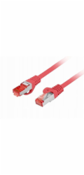 Lanberg Patchcord cat.6 s/ftp lszh cu 15m červený, schválený Fluke