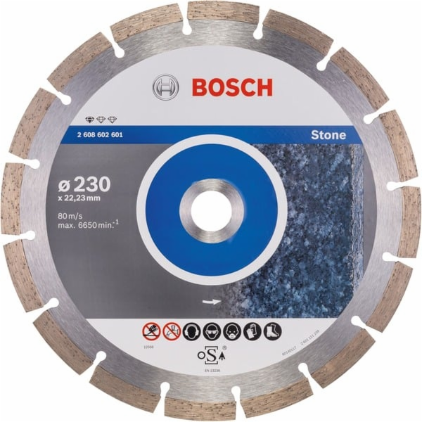 Diamantový řezný kotouč Bosch Standard pro kámen, O 230 mm