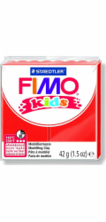 Fimo termosetická plastelína pro děti červená 42g