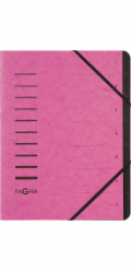 Pagna Folder 7 Fächer 1-7 dunkelrosa