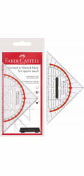 Faber-Castell FABER-CASTELL Geometrie-Dreieck klein mit Griff 14cm