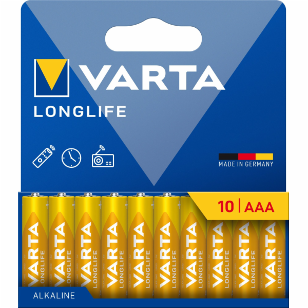 Varta Baterie LONGLIFE AAA NOVÁ 10ks.