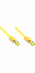 Good Connections Propojovací kabel RJ45 s Cat.7 Raw Cable a ochranou Snap-in (RNS®), S/FTP, PiMF, bez halogenů, 600 MHz, OFC, žlutý, 1 m, Good Connections® (8070R-010Y)