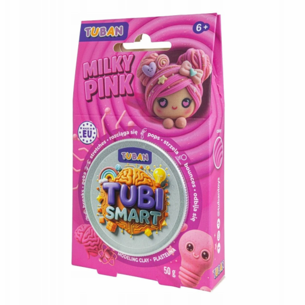 TUBAN Plastelína Tubi Smart - mléčně růžová 50g