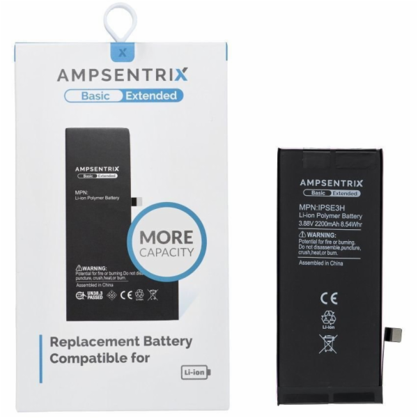 Inne Baterie AmpSentrix Basic pro iPhone SE 2022 (zvýšená...