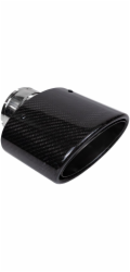 Poujoulat Koncovka tlumiče výfuku 150x90mm, vstup 67mm, karbonový lesk