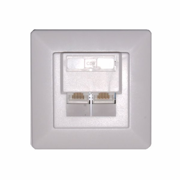 XtendLan Zásuvka 2x RJ-45, Cat5e, nestíněná pod omítku, š...
