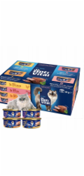OPTIVITAL Mousse Beef, chicken, turkey, salmon - mokré krmivo pro kočky - 12x85g