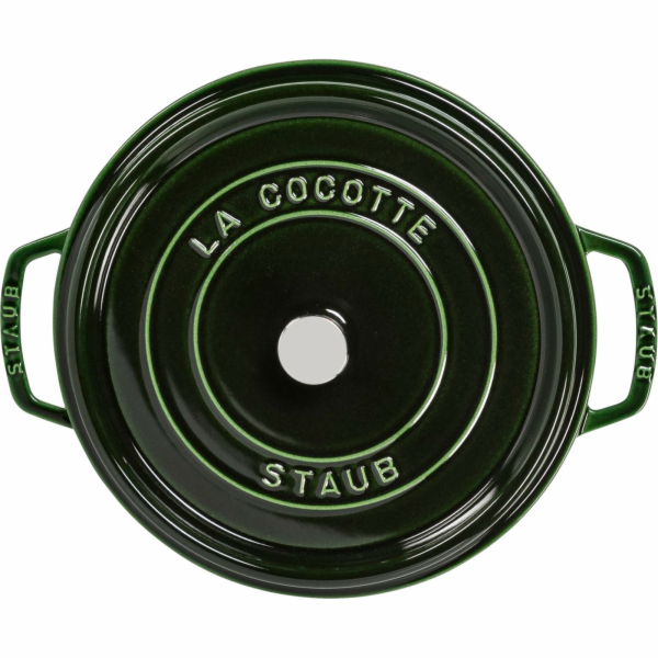 Staub La Cocotte 28cm rund, basilikumgrün, Gusseisen