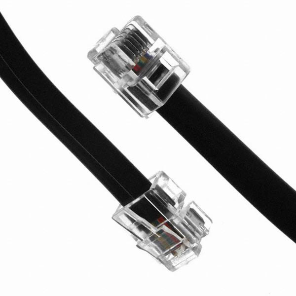 Neutralle Telefonní kabel 4 žíly  RJ11 s