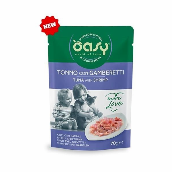 OASY More Love Tuna with shrimp - mokré krmivo pro kočky ...