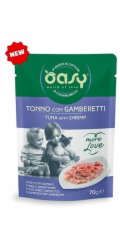 OASY More Love Tuna with shrimp - mokré krmivo pro kočky - 70g