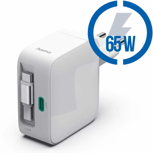 HAMA GaN, Rýchlonabíjačka, 2x USB-C PD/QC 65W Odn