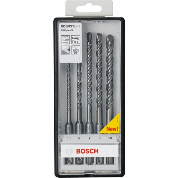 Sada vrtacích kladiv Bosch SDS-plus-5 Robust Line, 5 kusů