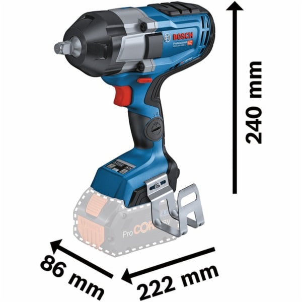 Bosch Powertools Akumulátorový rázový utahovák PRO BITURB...