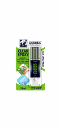 Lepidlo epoxy dvousložkové transparent 24 ml stříkačka DEBB