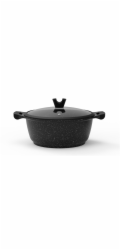 Hrnec Domoletti Black Marble, 28 cm, 6,1l