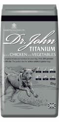 DR JOHN Titanium Chicken - suché krmivo pro psy - 15kg