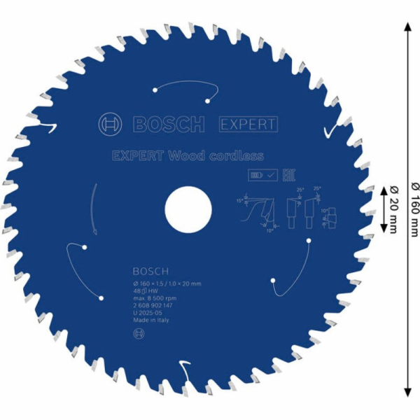 Bosch PILOVÝ KOTOUČ EX WO H 160x20-48