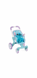 Smoby Kočárek pro panenky Stitch Můj první kočárek + plyšová hračka Stitch