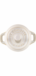 Staub Mini Cocotte Set 4-tlg. rund, Keramik, elfenbein-weiß