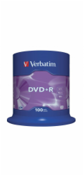 VERBATIM DVD+R(100-Pack)Spindl/MattSlvr/16x/4.7GB