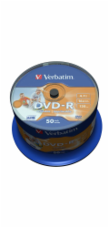 VERBATIM DVD-R(50-Pack)Cake/Print/16x/4.7GB/NoID